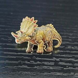 Dinosaur Enamel Pin - Triceratops